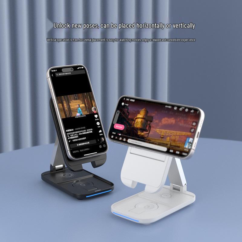Foldable Magnetic 3-in-1 Wireless Charger for Apple Devices