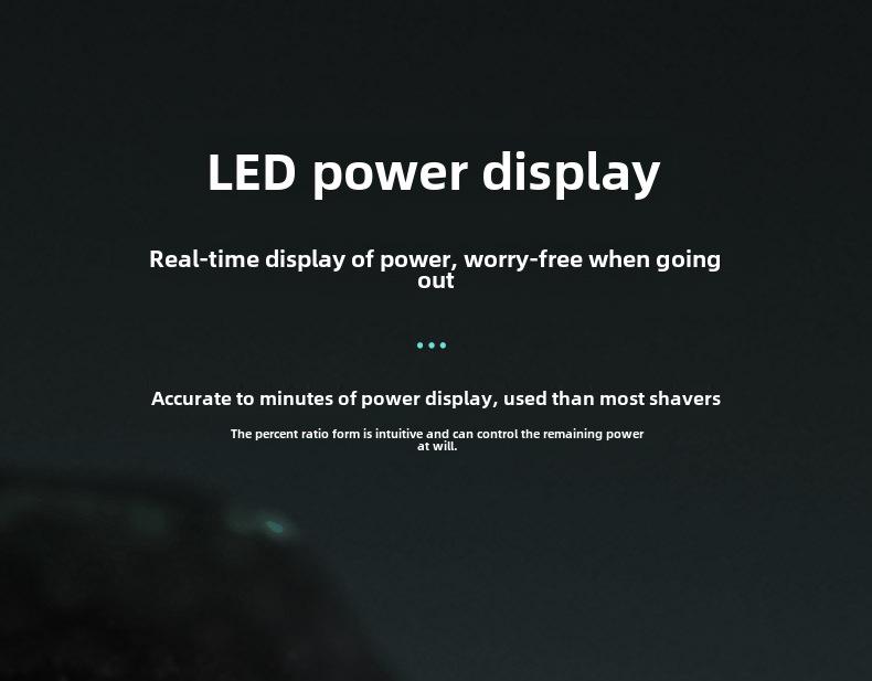 Компактная мужская электробритва - Полностью моющаяся, Суперчистая, Портативная для путешествий