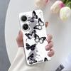 Чехол для Asus Zenfone 9 10 Роскошный чехол для телефона для Asus Zenfone 10 Мраморная Бабочка Цветок Прозрачный Мягкий Силиконовый Защитный Чехол