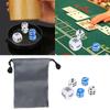 Acrylic Backgammon Dices Set with Pearls Finish for Board Game Professional Acrylic Dices Set of Doubling Cube Dices