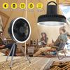 Mini Fan USB Rechargeable Portable Fan Outdoor Camping Ceiling Fan Chandelier Timing 10000mAh Powerbank Tripod Desktop Fan