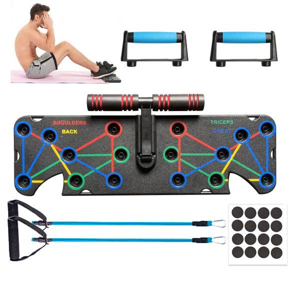 Многофункциональный тренажер для отжиманий и пресса, складная фитнес-доска