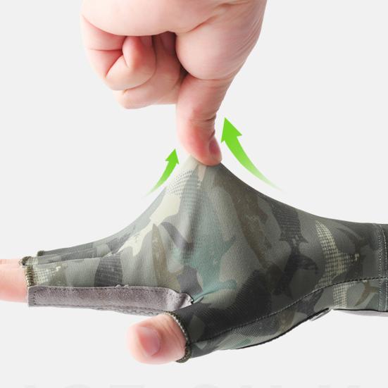 1 пара солнцезащитных перчаток UPF 50+, перчатки для рыбалки без пальцев, защита от УФ-лучей, дышащие водонепроницаемые перчатки для рыбалки, мужские/женские перчатки для каякинга, пешего туризма