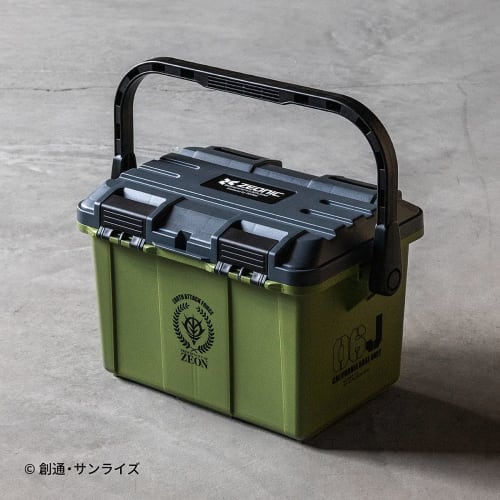 Plex Mobile Suit Gundam Toolbox 17L Zeon Principality Model Zaku Light Green