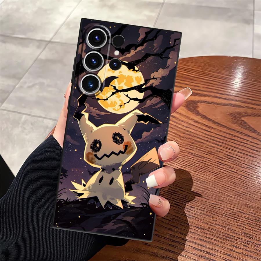 Чехол для телефона Funda для Samsung Galaxy S26 S25 Ultra S21 FE S23 S24 Plus S20 Note 20 Ultra 8 9 10 S10 S9 Смешной Покемон