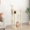 VidaXL Cat Tree with Sisal Scratching Posts Cream 119 Cm