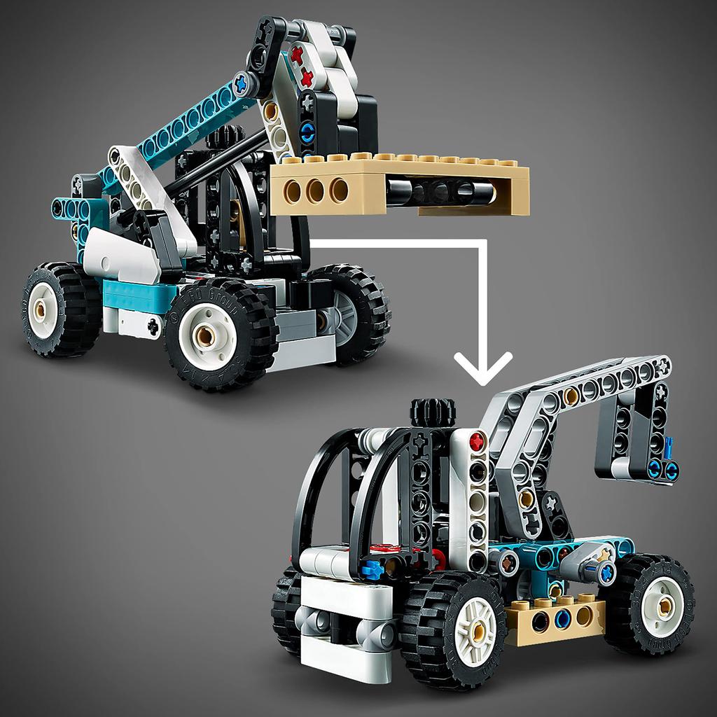 LEGO Technic Телескопический погрузчик 42133, отличная игрушка для мальчиков от 7 лет и старше. Отличный подарок для STEM-образования и градостроительства.