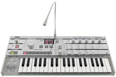 Аналоговый моделирующий синтезатор KORG microKORG Crystal 20th Anniversary Model Vocoder Питание от батареек 37 клавиш Микрофон в комплекте