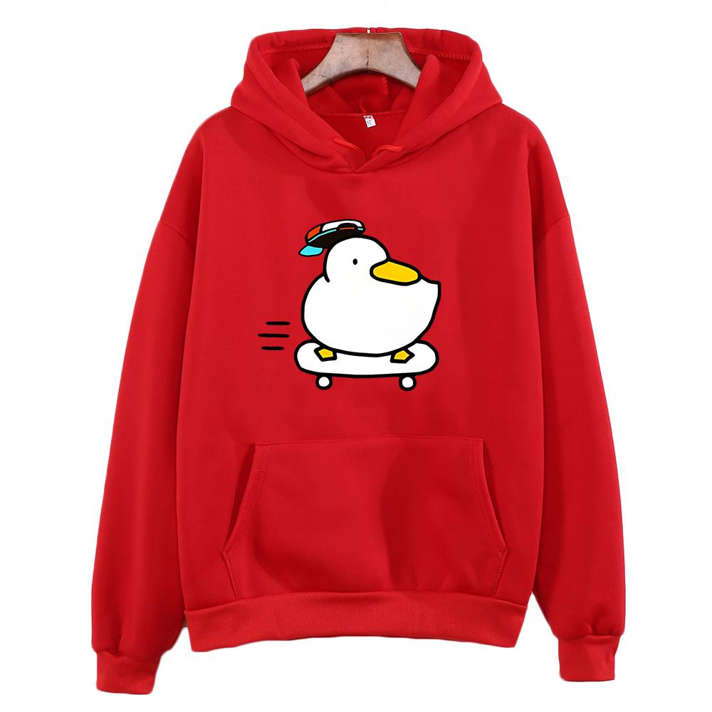 Толстовки с капюшоном в стиле аниме Hololive Skater Shuba Duck, эстетичная одежда, забавная женская осенне-зимняя толстовка Kawaii, толстовка Harajuku Sudaderas