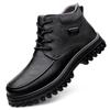 Осенние мужские ботинки, черные мужские ботинки, модные зимние плюшевые ботильоны, ретро-ботинки для мотоциклистов, botas para hombre, большой размер 38-51