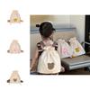 Adorable Unisex Kids Canvas Backpack Featuring Cute Bear Design With Breathable Comfort