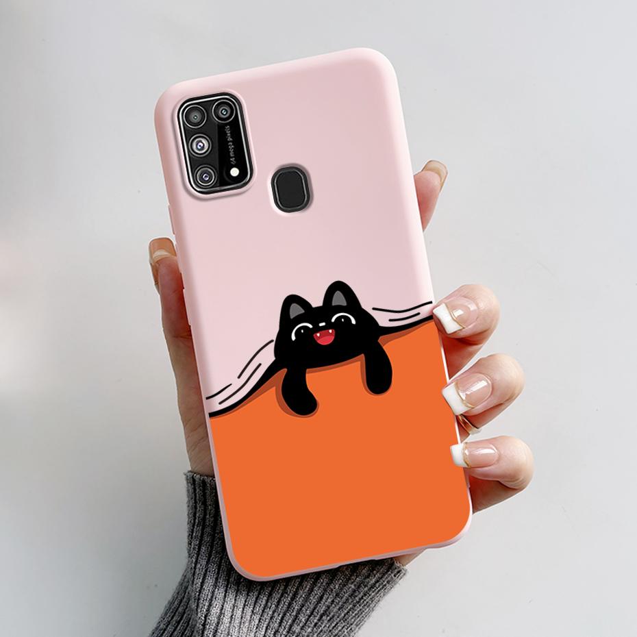 Силиконовый чехол для Samsung M31 M 31 Чехол Милый Кролик Панда Ударопрочный чехол для телефона для Samsung Galaxy M31s M31 s M315F M317F Etui