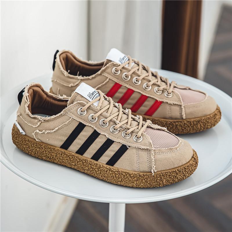 2024 Vintage Green Мужские парусиновые кроссовки Роскошные дышащие мужские вулканизированные туфли Дизайн Повседневные плоские кроссовки Мужские эспадрильи