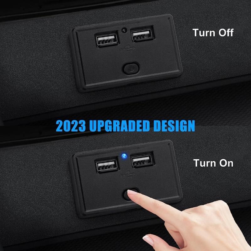 Двойное USB-зарядное устройство для автомобиля Розетка 4,8 А Выход для зарядки телефона Адаптер питания Подходит для Мотоцикла Лодки Морского транспорта Грузовика Квадроцикла Автодома
