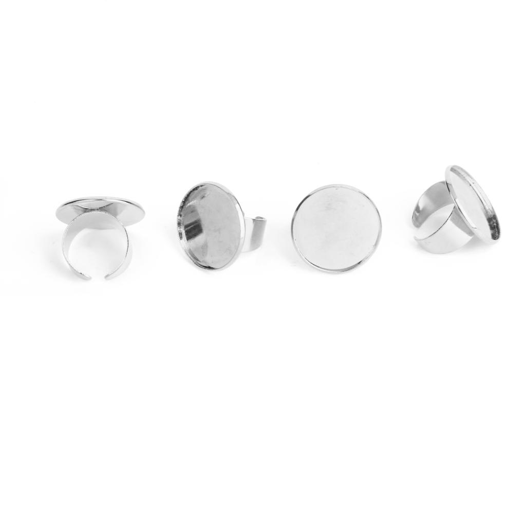 Регулируемая латунная основа с пустым кольцом для кабошона диаметром 25 мм своими руками