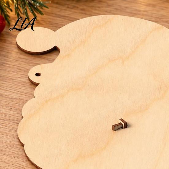 Xmas Advent Calendar Christmas Wooden Hanging Sign, 24 Days Welcome Sign with Rope, Festive Door Decoration Santa Countdown Decorations For