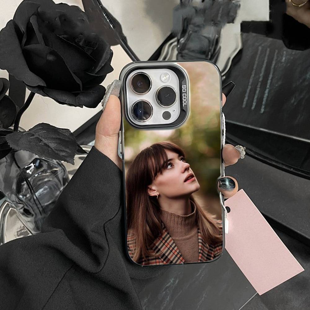 Чехол для телефона Emily B-Bader для iPhone 16,15,14,13,12,17,Pro,MAX белый Матовый Ударопрочный Чехол
