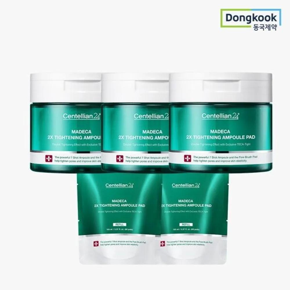 CENTELLIAN24 Ампульные патчи Madeca Double Tightening 3 упаковки + 2 сменных блока по 60 шт.