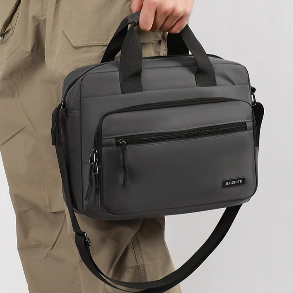 Large-capacity Men Business Briefcases Oxford Cloth Crossbody Sling Bag Simple Laptops Handbag Man