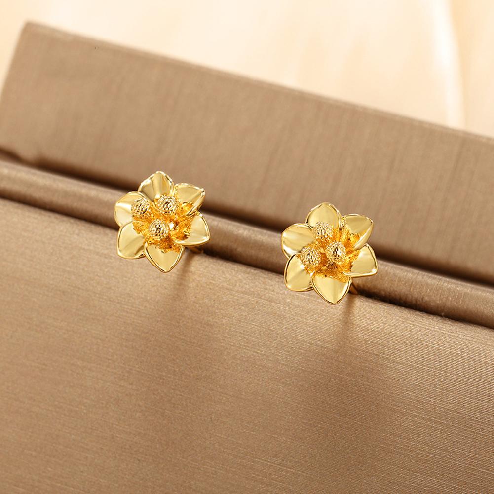 Винтажные серьги Цветы Серьги-пусеты для девочки Простые украшения Модные Классические серьги Ювелирные изделия Подарки для вечеринки