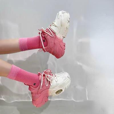 Модный дизайн Sense Dad Shoes 2024 осень новая воздушная подушка амортизатор модная цветовая гамма универсальная повседневная спортивная обувь