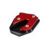 X AUTOHAUX Motorcycle Kickstand Side Stand Plate Aluminum for Suzuki GSX250R Pad, Alloy, Red,