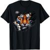 Retro Spirit Tiger Face Shirt Design Football Tiger Fan T-Shirt
