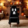 Easy Fit Ghost Chair Decor Halloween Cover, Cute Dining Reusable Seasonal Accents Decorative Slipcover for Holiday Party Home Furniture Protection