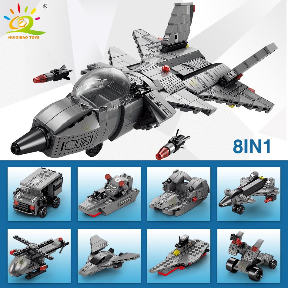 Военные 510 шт., штурмовик J-20, строительные блоки, армейский город, оружие, самолет, вертолет, кирпичи, детские игрушки