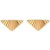 [P2632] - Gold Plated 'Cleopatra' Earrings (triangles)