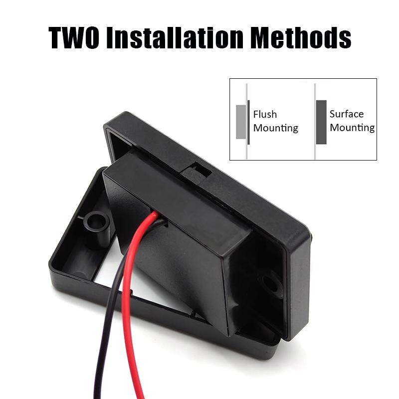 12V/24V Car USB Charger Socket PD3.0 & QC3.0 18W USB Outlet Panel Waterproof Fast Charge Power Adapter Outlet for Boat Truck RV