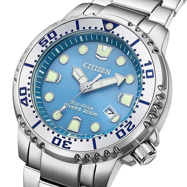 Citizen Мужская BN0165-55L ( Смотреть PROMASTER MARINE серии Eco-Drive Diver200m) Круглые часы, серебро