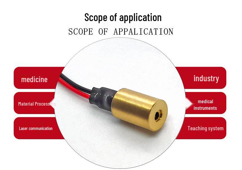 High Precision 6x9mm 650nm 1mW Red Laser Module for Dot Marking