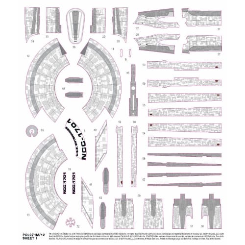 Polar Lights Star Trek Discovery NCC-1701 USS Enterprise 1/2500 Scale Plastic Model POL971