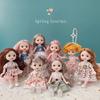Мини-подвижная кукла 17 см, игрушка для девочек, 3D большие глаза, BJD, полная одежда принцессы, коллекция платьев, детская кукла в подарок