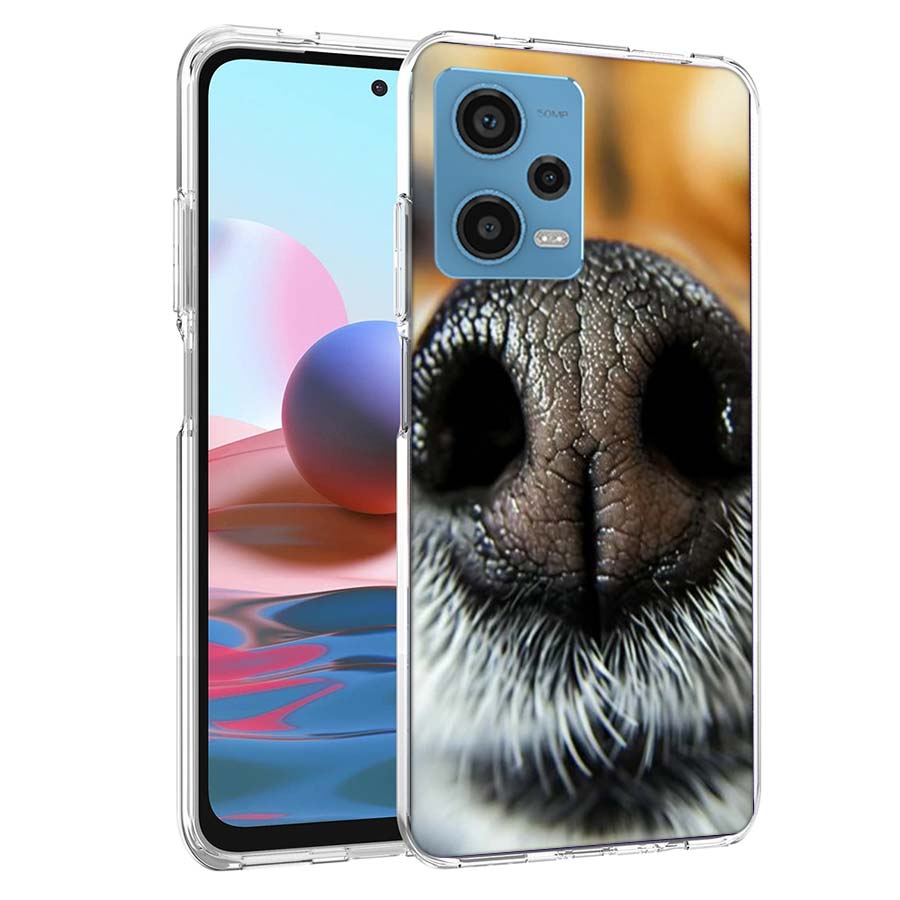 Покажите вам его милый чехол для телефона с собачьим носом для Redmi Note 13 12 14 15 Pro Plus 13R 11 11T 11E 11S 10 Pro 10S 9 9S Чехол для телефона Прозрачный ТП