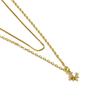 Collier Luxenter en argent 925 et zircon finition en or jaune 18k - Najme