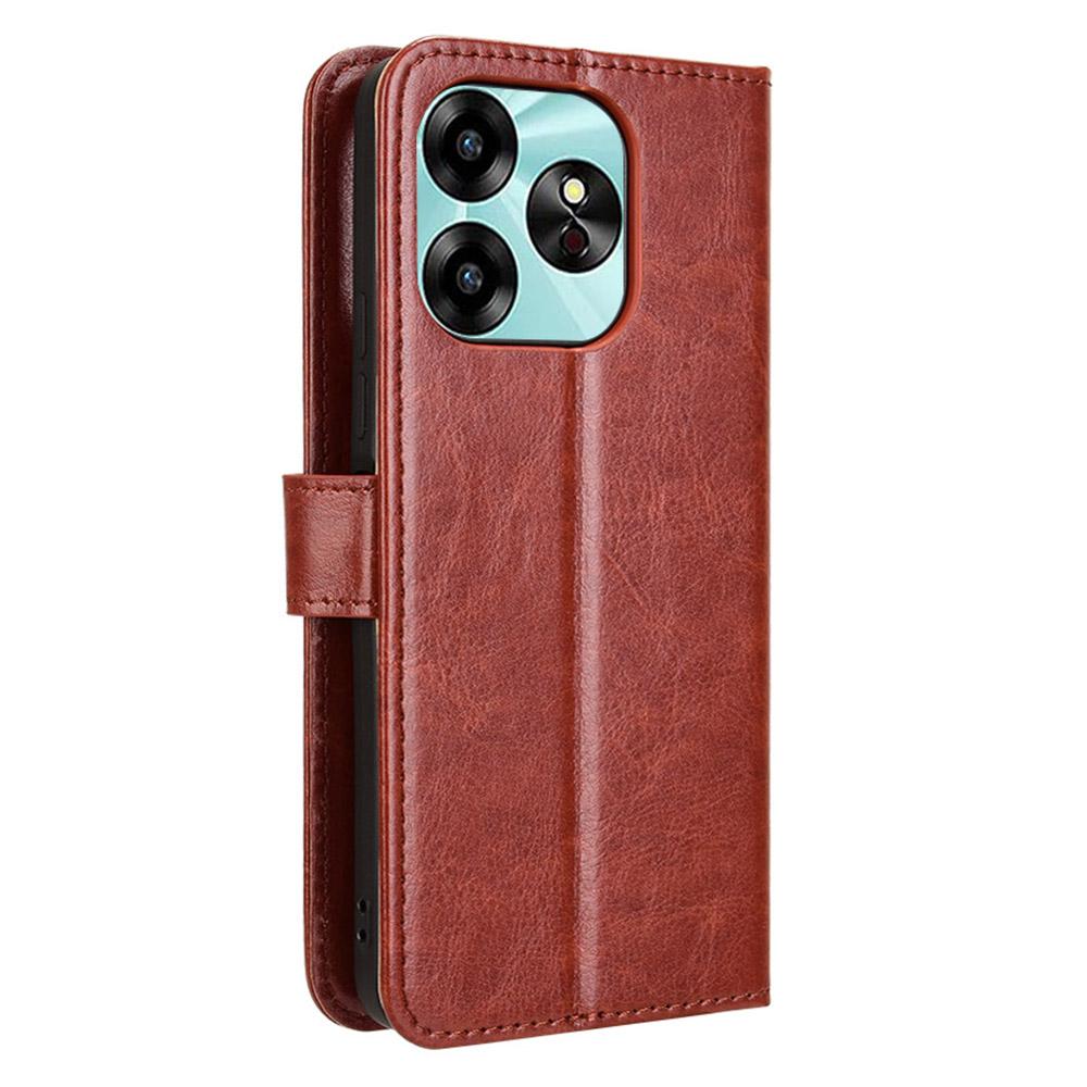 Для Umidigi G6 Чехол Кожаный бумажник с текстурой Crazy Horse Чехол для телефона со шнурком