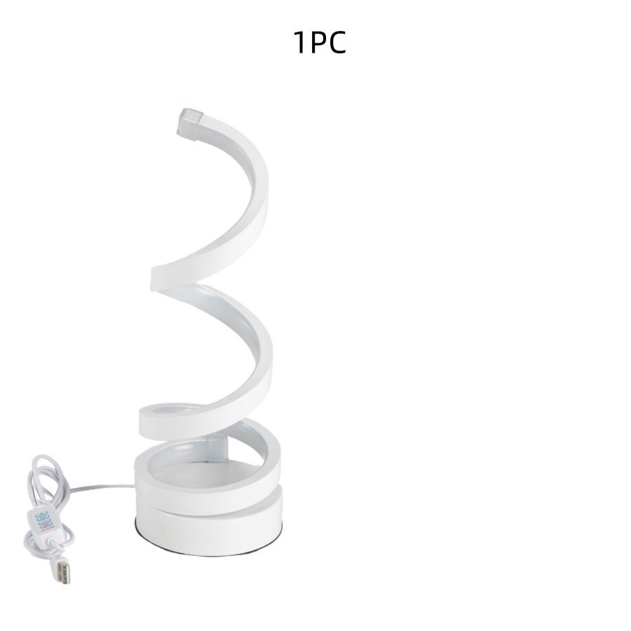 2025 Электронная коммерция: Современные спиральные настольные лампы, регулируемые светодиодные настольные лампы, USB настольные лампы