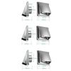 Durable 4" 5" 6" Air Vent Black/Silver Stainless Steel Extract Valve Square Ventilator Ventilation System