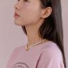ANOETIC ANC VOLUME HEART PEARL NECKLACE_GOLD