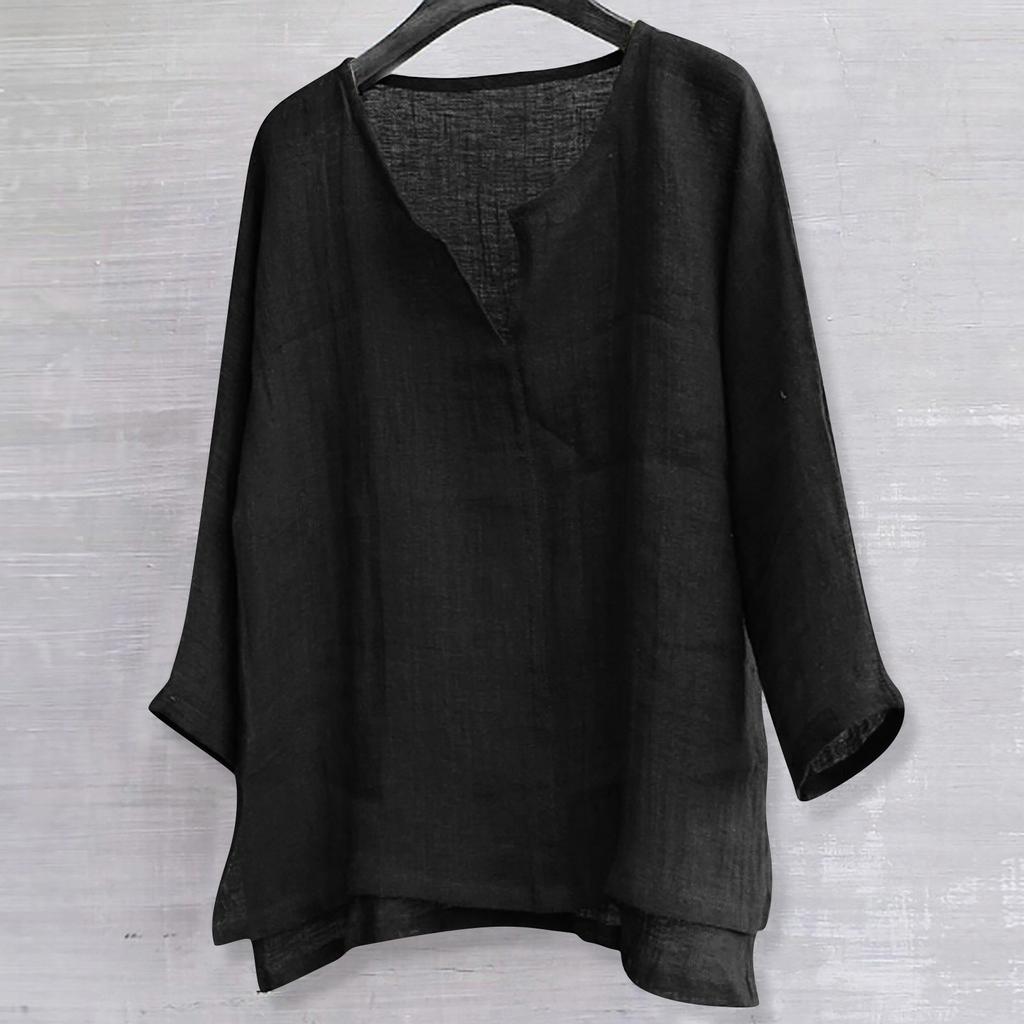 Дизайнерские весенне-летние мужские повседневные рубашки из хлопка и льна, однотонные рубашки с длинными рукавами, свободные рубашки с воротником-стойкой