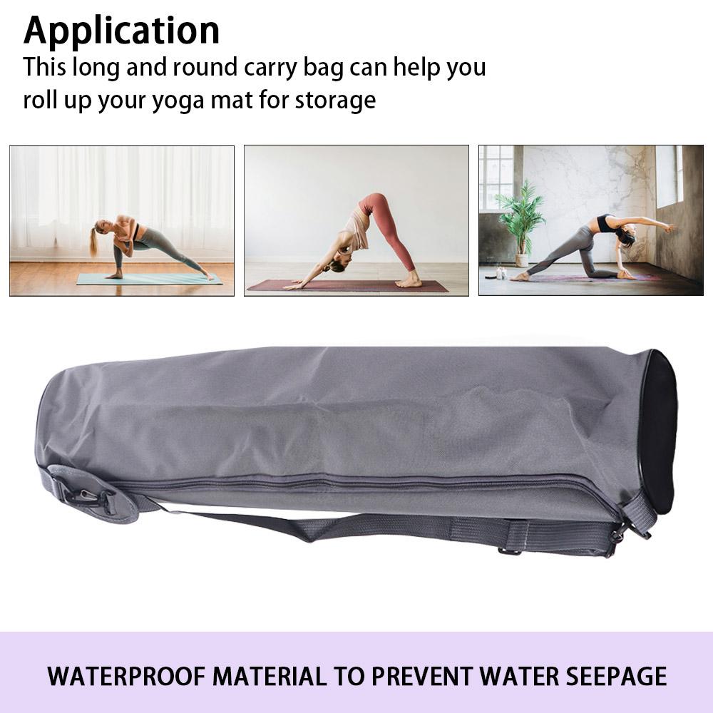 Double Zipper Yoga Mat Bag Folding Sports Pad Cover Shoulder Bag Pilates Mat Backpack Fitness