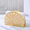 Hollow Nordic Paper Storage Shelf Rust-resistant Vertical Napkin Rack Paper Napkin Dispenser  Home