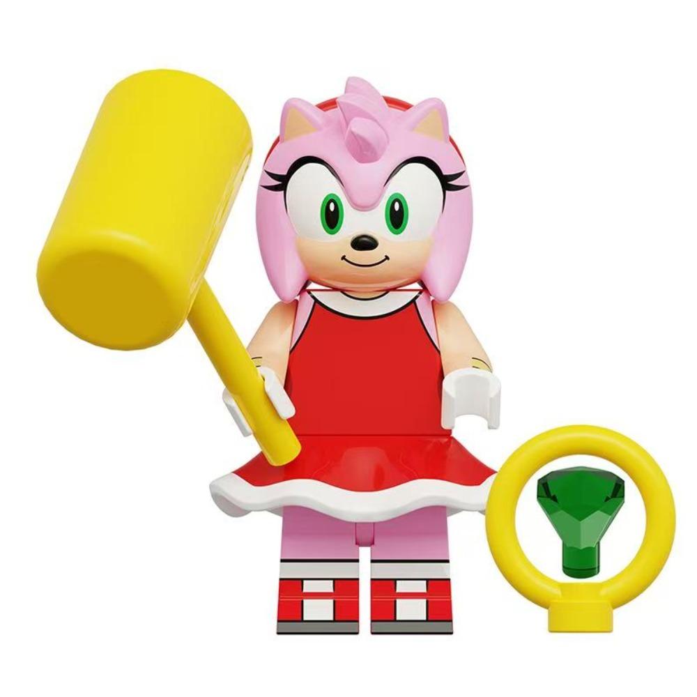 Горячий Рождественский Мультяшный Соник Ёжик Строительные Блоки Сборная Модель Кукла Девочка Мальчик Игрушка Для Детей День Рождения Коллакация Подарок