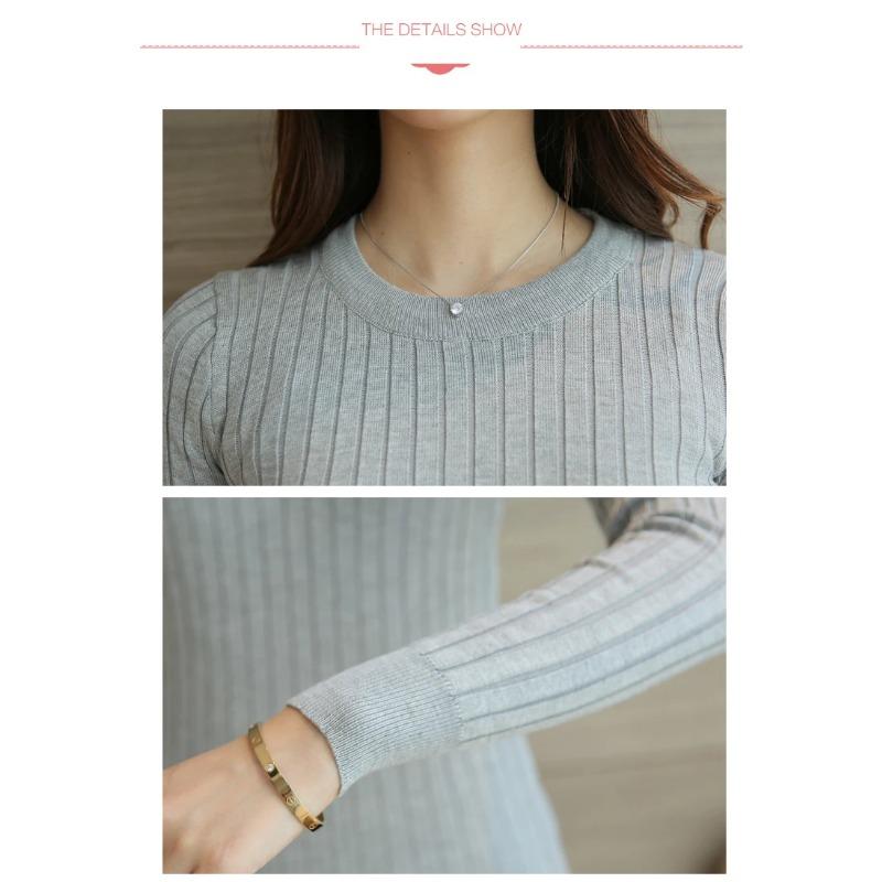 Women Sweater High Elastic Solid Turtleneck Fashion Sweater Women Slim Sexy Hight Bottoming Knitted Pullovers