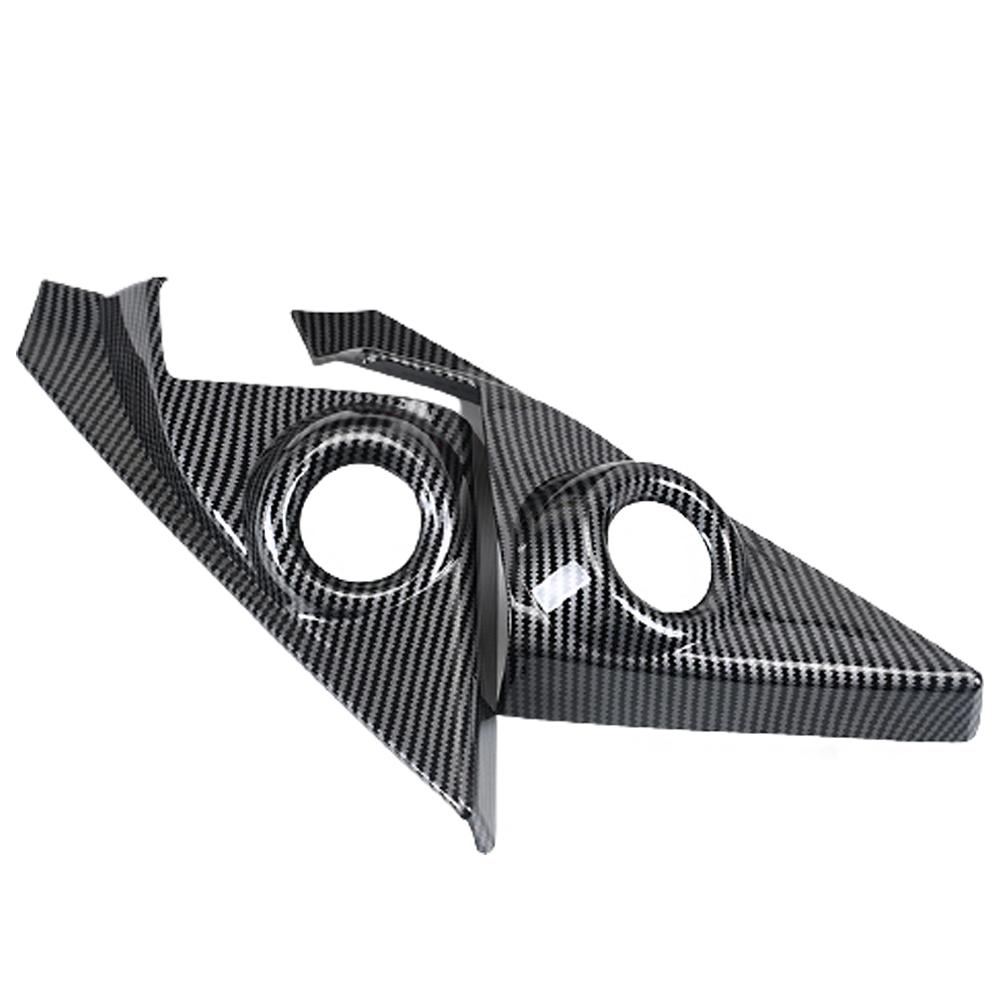 2 шт., карбоновое волокно, внутренняя отделка передней двери, динамик, окно, стойка, накладка для Honda Civic 10-го поколения 2016 2017 2018 2019