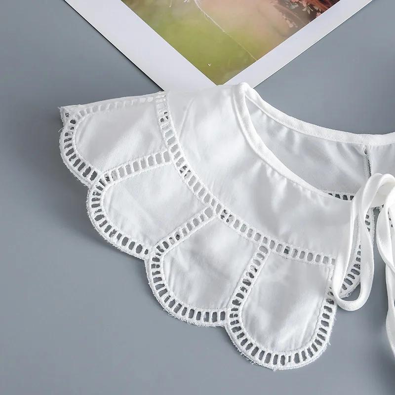 Fashion Cloud Shoulder Wraps Bowknots Fake Collar for Women Shirt Detachable Collars Lace Lapel Neckwear False Collars