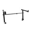 Keyboard Stand Riser, Keyboard Stand Extension AL S Electronic Piano Keyboard Rack, 2-Tier Riser, Width Adjustable from 42 to 75 cm