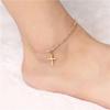 Trendy Summer Cross Anklet: European & American Style Foot Jewelry